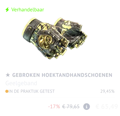 Broken Fang-handschoenen _ Geel