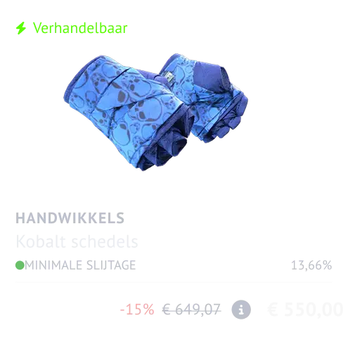 Handbandages _ Cobalt Skull
