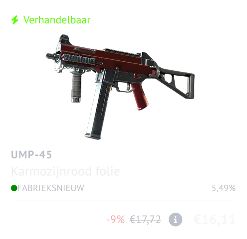UMP-45 _ Karmozijnrode folie